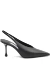 Jimmy Choo Leather Pointed Toe Sling Back Stiletto In Multi