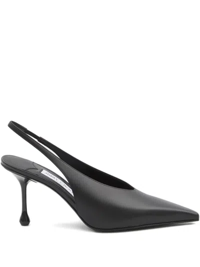Jimmy Choo 80mm Isa Pointed-toe Slingback Pumps In Black