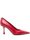Jimmy Choo Ixia Leather Stiletto Pumps