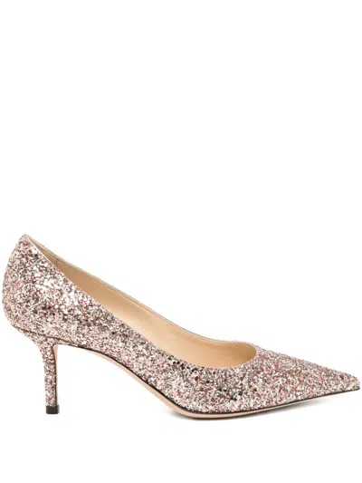 Jimmy Choo 80mm Love Glitter Pumps In Pink