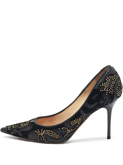 Pre-owned Jimmy Choo 85mm Anouk Beaded Pumps
