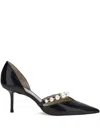 Jimmy Choo Aurelie 65 Patent Leather Pumps With Applied Pearls In Black