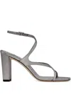 Jimmy Choo 85mm Azie Sandals In Silver