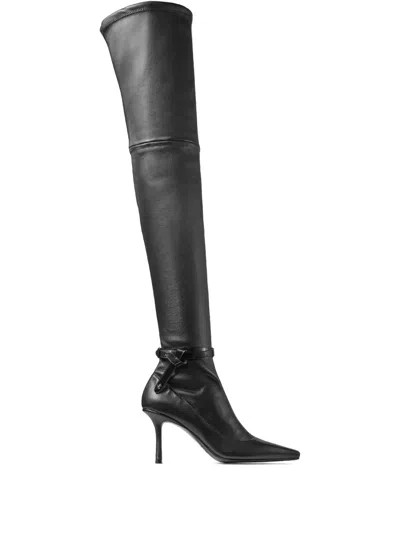 Jimmy Choo 85mm Camie Over-the-knee Boots In Black