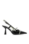 Jimmy Choo Leather Camila Pumps Glossy Finish In Black