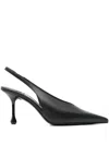 Jimmy Choo 85mm Isa Slingback Heeled Pumps In Black