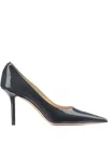 Jimmy Choo 85mm Love Pointed-toe Pumps In Gray