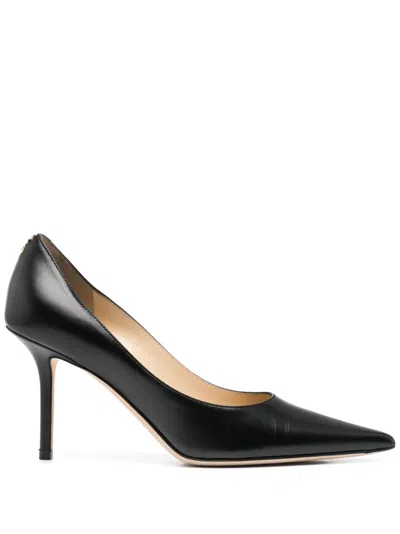 Pre-owned Jimmy Choo 85mm Love Pumps In Black