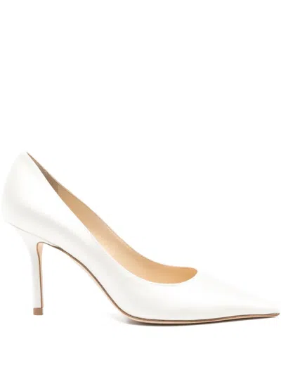 Jimmy Choo 85mm Love Pumps In White