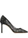 Jimmy Choo 85mm Romy Pointed-toe Pumps In Black