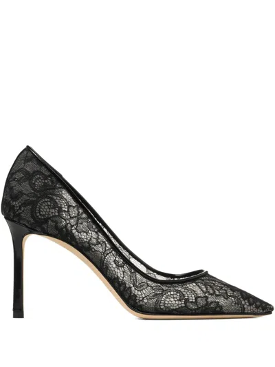 JIMMY CHOO 85MM ROMY POINTED-TOE PUMPS
