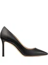 Jimmy Choo Black Leather Pumps