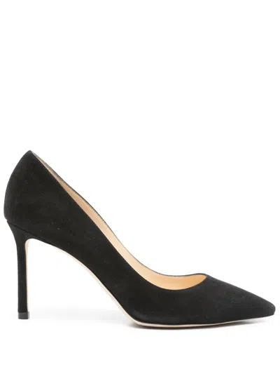 Pre-owned Jimmy Choo 85mm Romy Pumps In Black