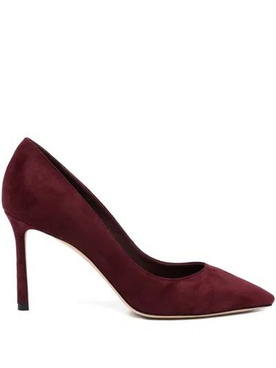 Jimmy Choo 85mm Romy Pumps In Brown