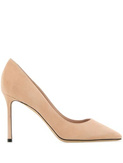 Jimmy Choo 85mm Romy Pumps In Neutrals
