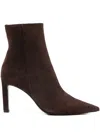 Jimmy Choo 90mm Franki Suede Boots In Brown