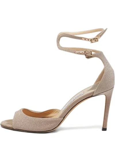 Pre-owned Jimmy Choo 90mm Glitter Sandals