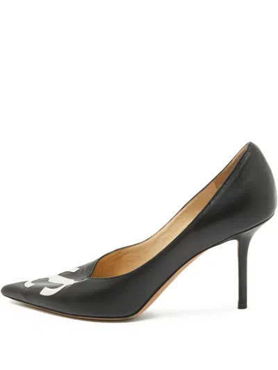 Pre-owned Jimmy Choo 90mm Leather Heeled Pumps