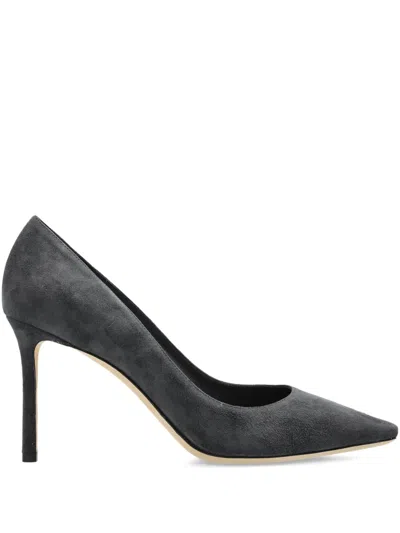 Jimmy Choo 90mm Romy Pointed Pump In Gray