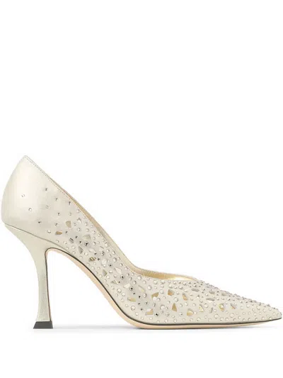 Jimmy Choo 90mm Ziri Pumps In 金色