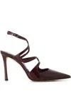 Jimmy Choo 95mm Azia Pointed Pumps In Burgundy