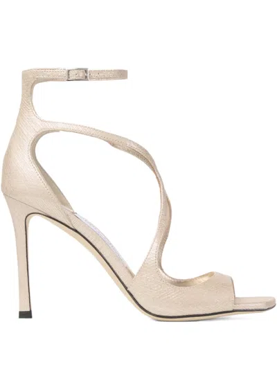 Jimmy Choo Azia 95 In Soft Gold
