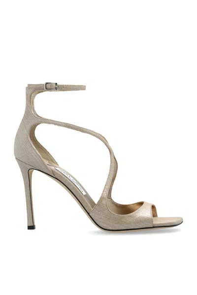 Jimmy Choo Azia 95 Sandals In Silver