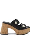 Jimmy Choo Fayence 95 Platform Sandals In Black