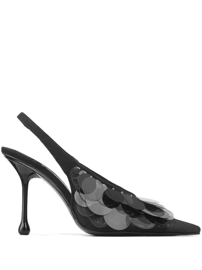 Jimmy Choo 95mm Isa Pumps In Schwarz/rauch