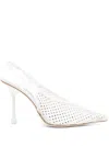 Jimmy Choo Isa 985 Pumps In White Leather In White