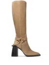 Jimmy Choo Isabelle Knee Boot 95 In Neutrals