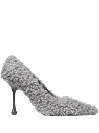 Jimmy Choo 95mm Ixia Pumps In Gray