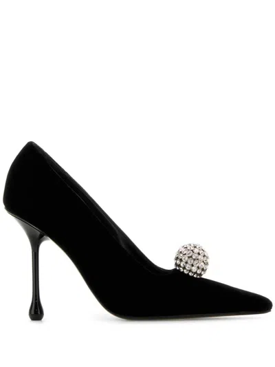 Jimmy Choo Embellished Pointed Toe Pumps In Black