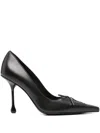 Jimmy Choo 95mm Scarlett Lace-up Pointed-toe Pumps