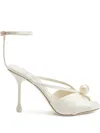 Jimmy Choo 95mm Siva Sandals In White
