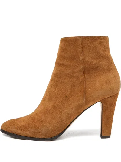 Pre-owned Jimmy Choo 95mm Suede Ankle Boots