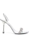 Jimmy Choo 95mm Tabatha Sandals - Women's - Calf Leather In Silver
