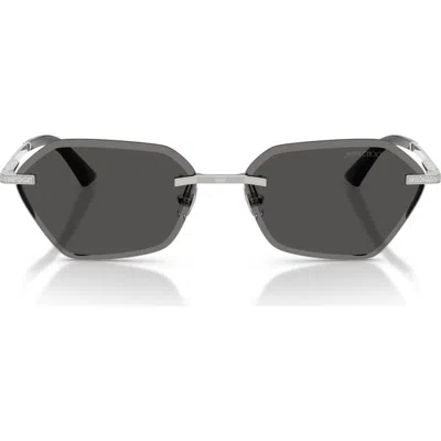 Jimmy Choo Abby 58mm Irregular Sunglasses In Black