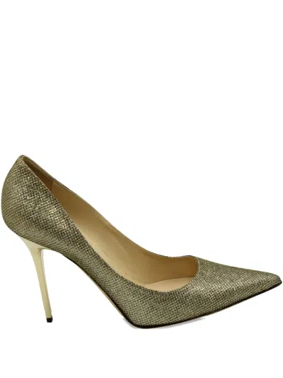 Pre-owned Jimmy Choo Abel Heeled Pumps In Gold