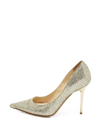 Pre-owned Jimmy Choo Abel Heeled Pumps In Gold