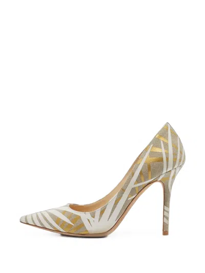 Pre-owned Jimmy Choo Abel Pointed-toe Pumps In Neutrals