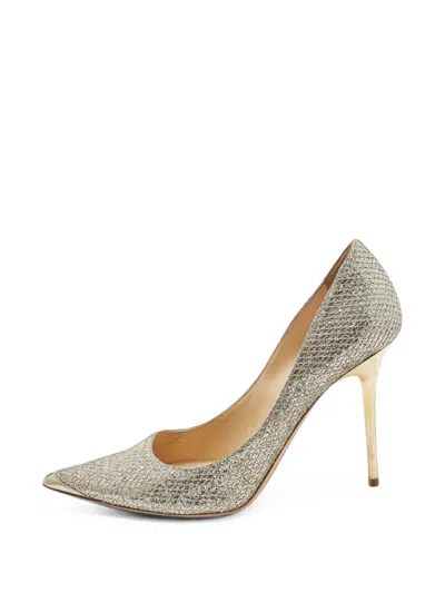 Pre-owned Jimmy Choo Abel Pointed-toe Pumps In Silver