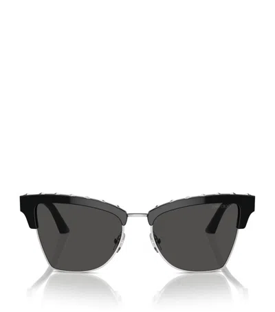 Jimmy Choo Acetate Jc5014 Sunglasses In Black