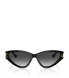 Jimmy Choo Eyewear Triangle Frame Sunglasses In Black