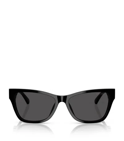 Jimmy Choo Eyewear Cat-eye Frame Sunglasses In Black