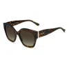 Jimmy Choo Brown Acetate Sunglasses In Black