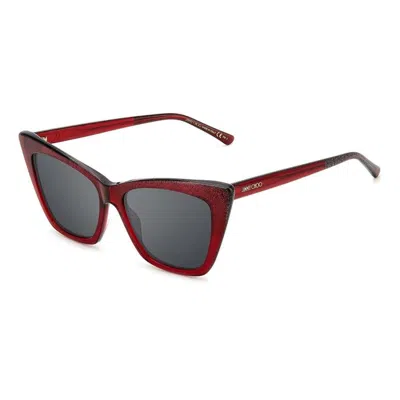 Jimmy Choo Acetate Women's Sunglasses In Red