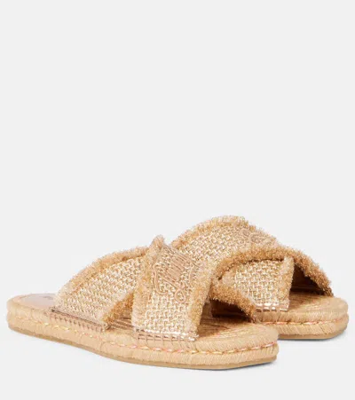 JIMMY CHOO ACIEL ESPADRILLE SLIDES