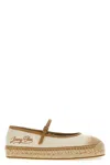 Jimmy Choo Canvas Sky Espadrilles Round Toe In Neutral