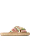 Jimmy Choo Aciel Flat Sandals In Neutrals